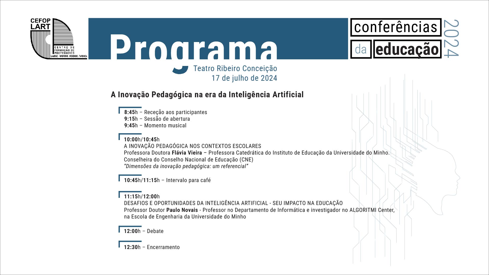 Conferências 2024 - Programa